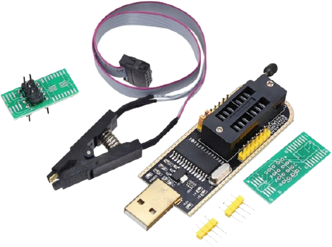 CH341a SPI Programmer and SOIC8 Clip